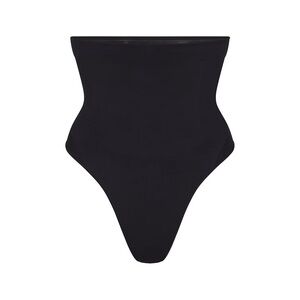SKIMS SEAMLESS SCULPT HIGH WAIST THONG NWOT - ONYX